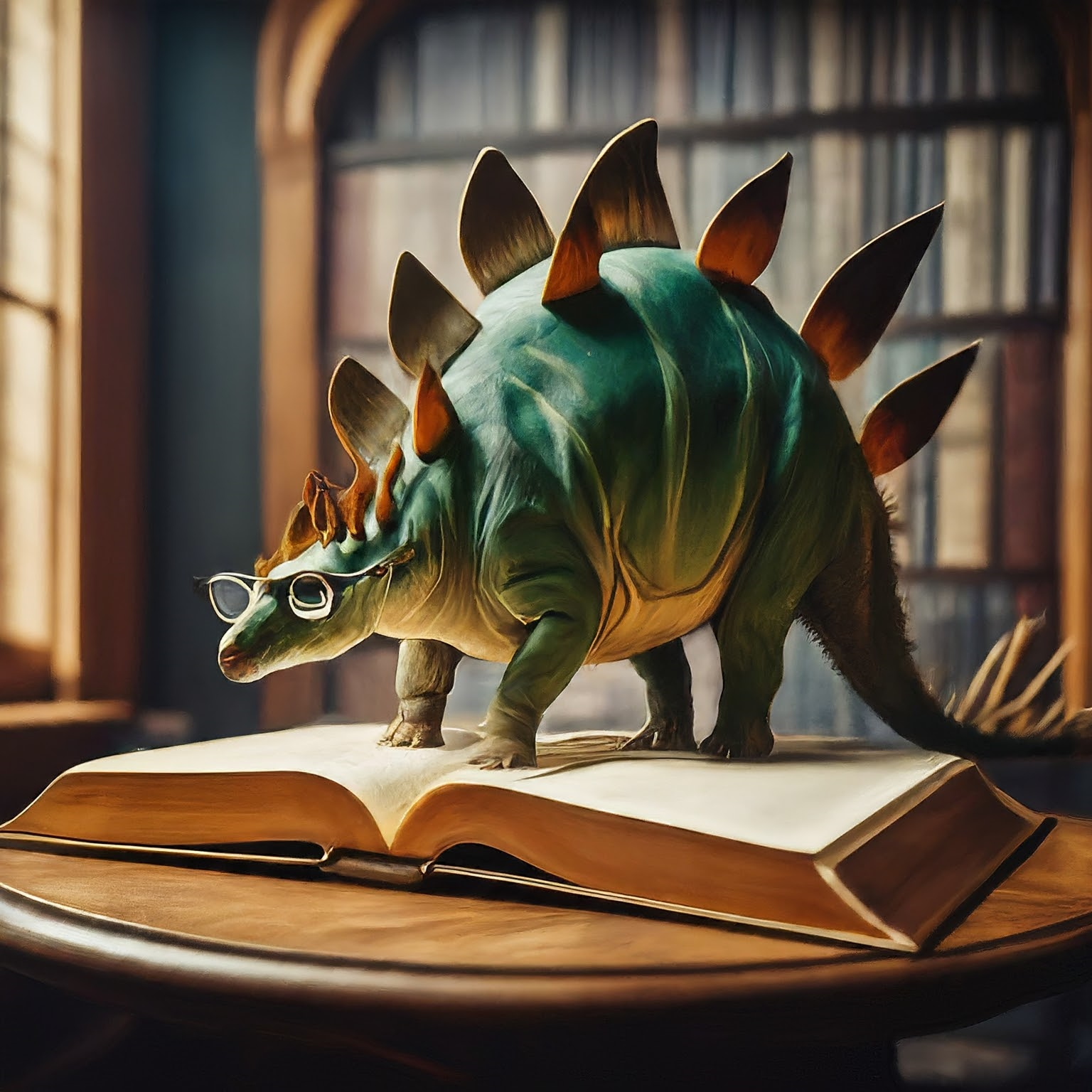 dino reading 